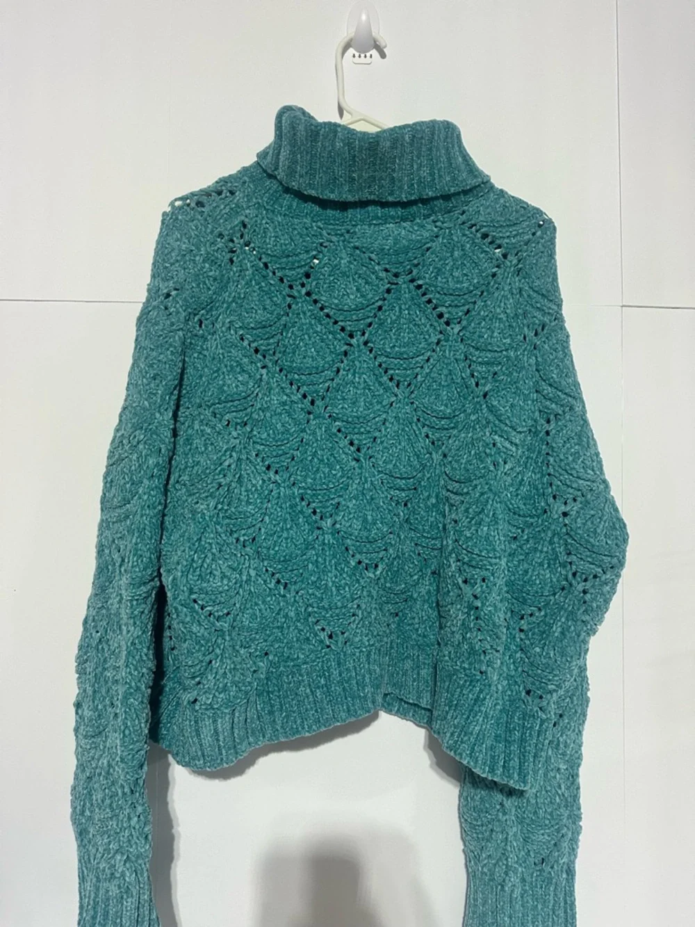 POL Cozy Chenille Knit Cowl Neck Sweater